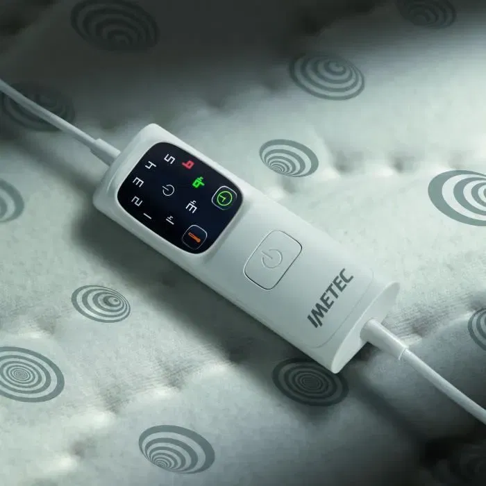 Imetec Adapto - Surmatelas chauffant 1 place (150 x 80 cm) - 6 températures, chauffage rapide, température constante, technologie intelligente, 100% coton