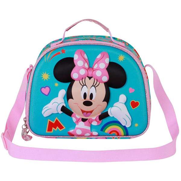 Karactermania - Sac à lunch 3D Minnie Mouse Greet - Isotherme pour enfant - Avec sangle ajustable - 25.5 x 10 x 20 cm Karactermania - Sac à lunch 3D Minnie Mouse Greet - Isotherme pour enfant - Avec sangle ajustable - 25.5 x 10 x 20 cm