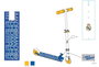 Unice Patinete aluminium Real Madrid pour enfant 5 ans, 2 roues, dimensions 80 x 55.5 x 9.5 cm