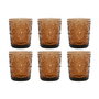 Set de Verres Home ESPRIT Ambre Verre (6 Unités)