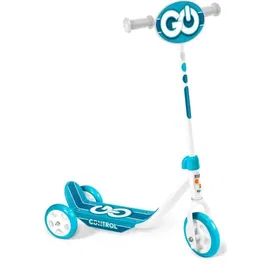 Stamp Trottinette 3 Roues Skids Control - Trottinette Enfant avec Plateau Antidérapant, Poignées Anti-pincement et Hauteur Ajustable - Mixte