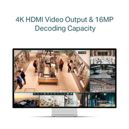TP-Link VIGI NVR1104H-4P NVR à 4 canaux