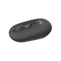 Logitech - Pop Mouse - Souris sans fil graphite - Connexion Bluetooth, jusqu'à 3 appareils, technologie FLOW, 1200 dpi
