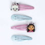 Cerdá Accessoires Cheveux et Clips 4 Pièces Gabby's Dollhouse 6.5 x 12.5 x157; 1.0 cm - Rose