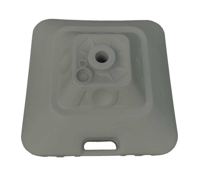 Marbueno 10498 Base de parapluie carrée en plastique 45x45x27 cm 30L blanc pour jardin, piscine et terrasse Marbueno 10498 Base de parapluie carrée en plastique 45x45x27 cm 30L blanc pour jardin, piscine et terrasse