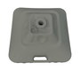 Marbueno Base de Parasol Carrée en Plastique Blanc 30L 45x45x27 cm