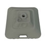Marbueno Base de Parasol Carrée en Plastique Blanc 30L 45x45x27 cm
