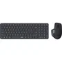 Rapoo 9760M Ensemble Clavier et Souris Sans Fil Ultra-Slim Multimode - Gris Foncé