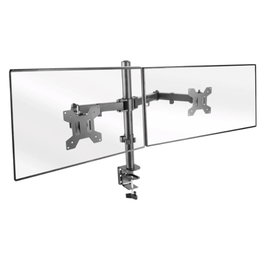 Mars Gaming Marm2 Support VESA Double Écran 13-27 Pouces Inclinable Réglable en Hauteur Jusqu'à 8Kg