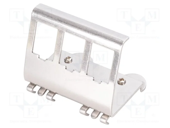 DIGITUS Panneau de brassage Keystone angulaire argent pour rail DIN DIGITUS Panneau de brassage Keystone angulaire argent pour rail DIN