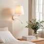 Neya Applique murale Lumina E27 avec liseuse LED 3 W
