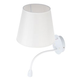 Neya Applique murale Lumina E27 avec liseuse LED 3 W