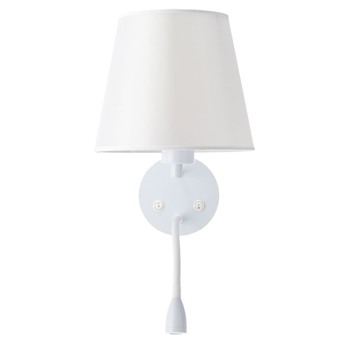 Neya Applique murale Lumina E27 avec liseuse LED 3 W