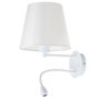 Neya Applique murale Lumina E27 avec liseuse LED 3 W