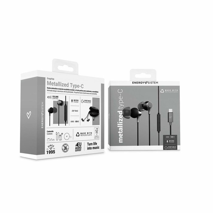 Energy Sistem Metallized Type C Noir