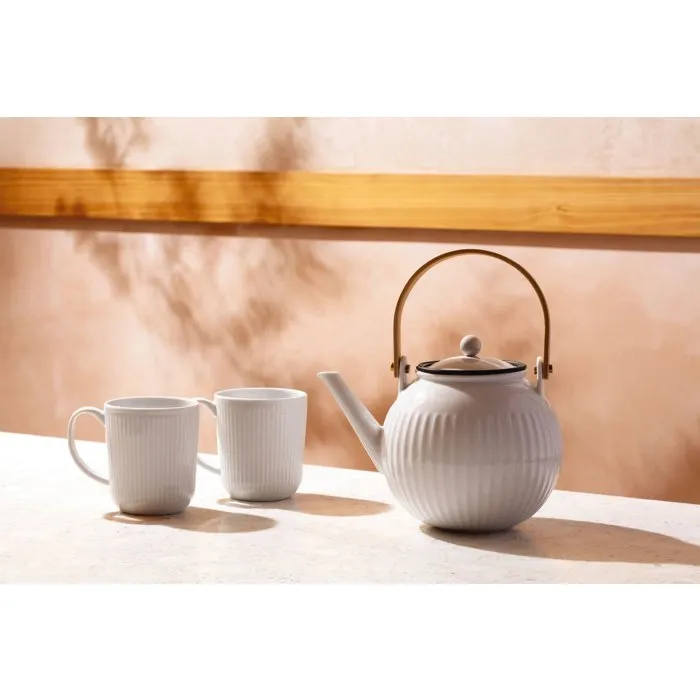 Bodum Douro - Théière en porcelaine avec filtre en acier inoxydable, 1,5 litre