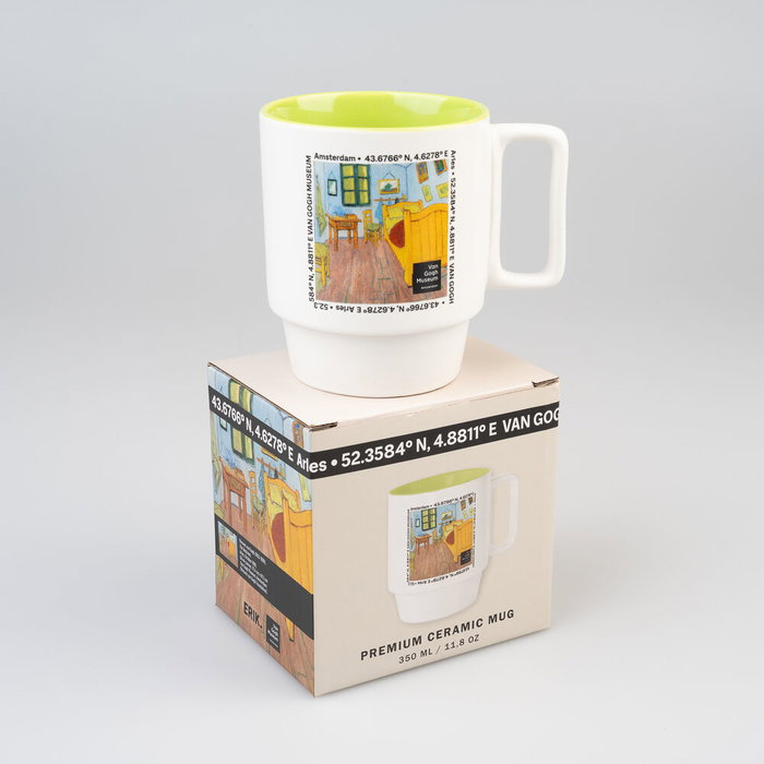 ERIK - Tasse Van Gogh Museum en céramique d'une capacité de 350 ml, non adaptée au lave-vaisselle et au micro-ondes