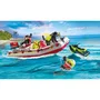PLAYMOBIL 71464 Bateau de pompier avec scooter des mers et personnages - Jeu de construction Action Heroes pour enfants dès 4 ans