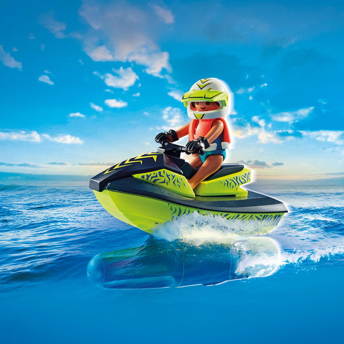 Playmobil Bateau de pompier et scooter des mers 71464 Action Heroes