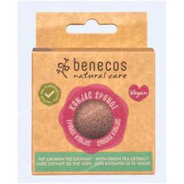 BENECOS Éponge Konjac au thé vert pour peaux mixtes