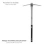 Wolfpack MANGO FIBRA VIDRIO PICACHON 1,5 KG 53X40 MM OVAL CONICO