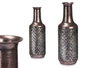 GIFTDECOR Jarrón relief haut plata envejecido