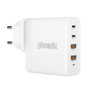 Phoenix technologies Chargeur USB-C GaN 100W avec 2x USB-C et 2x USB-A, Charge rapide 5A, Compatible ordinateurs portables, tablettes et smartphones