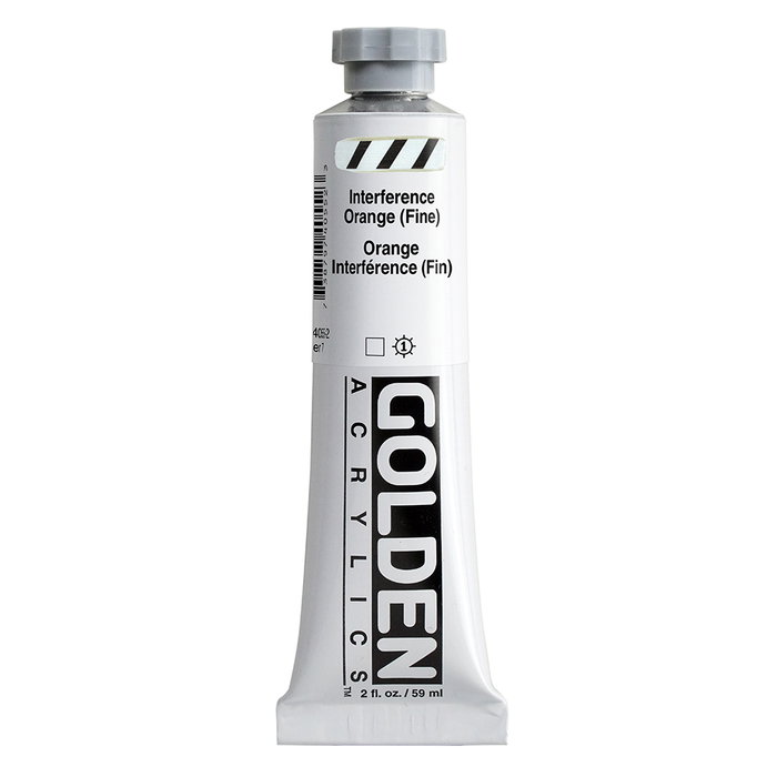 Golden Peinture Acrylique Heavy Body Interférence Orange (Fin) 59 ml Golden Peinture Acrylique Heavy Body Interférence Orange (Fin) 59 ml