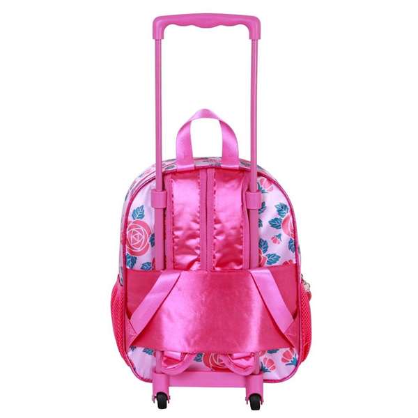 Karactermania Sac à dos trolley 3D petites princesses Disney flowers 26 x 13 x 34 cm, sac enfant à roues, rose Karactermania Sac à dos trolley 3D petites princesses Disney flowers 26 x 13 x 34 cm, sac enfant à roues, rose