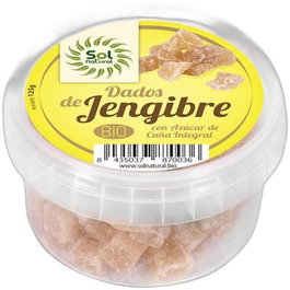 SOLNATURAL Dés de gingembre BIO 125 g