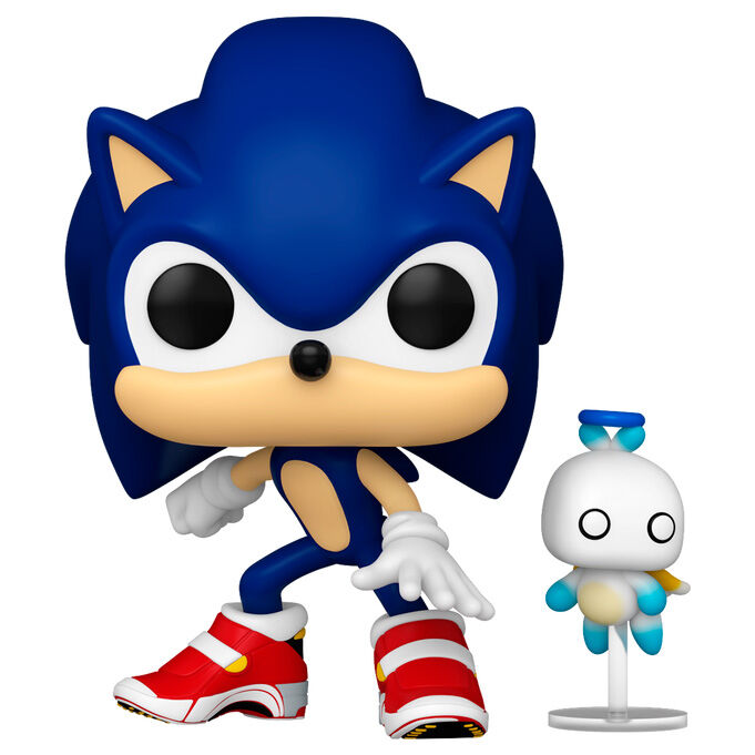FUNKO POP! Vinyl Sonic The Hedgehog avec Chao - Figurine de 9 cm en boîte cadeau