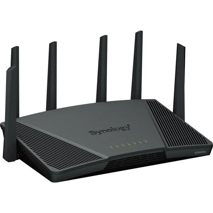 Synology RT6600AX - Routeur WiFi 6 Tri band (jusqu'à 6,6 Gbit/s) avec 6 antennes, Blanc Synology RT6600AX - Routeur WiFi 6 Tri band (jusqu'à 6,6 Gbit/s) avec 6 antennes, Blanc
