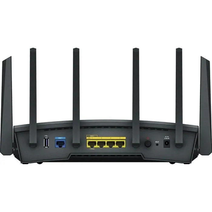 Synology RT6600AX - Routeur WiFi 6 Tri band (jusqu'à 6,6 Gbit/s) avec 6 antennes, Blanc Synology RT6600AX - Routeur WiFi 6 Tri band (jusqu'à 6,6 Gbit/s) avec 6 antennes, Blanc