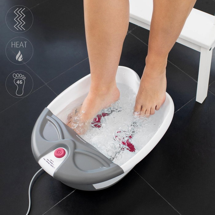 Medisana FS 300 Bain pour pieds blanc avec massage spa et vibrations
