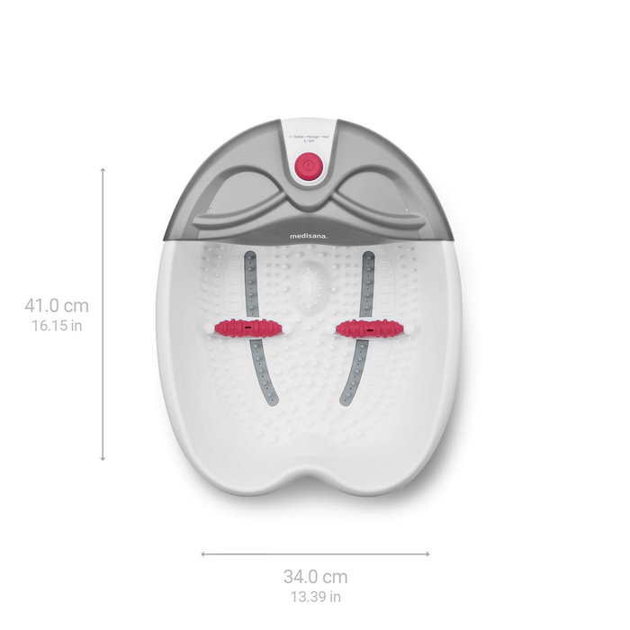 Medisana FS 300 Bain pour pieds blanc avec massage spa et vibrations
