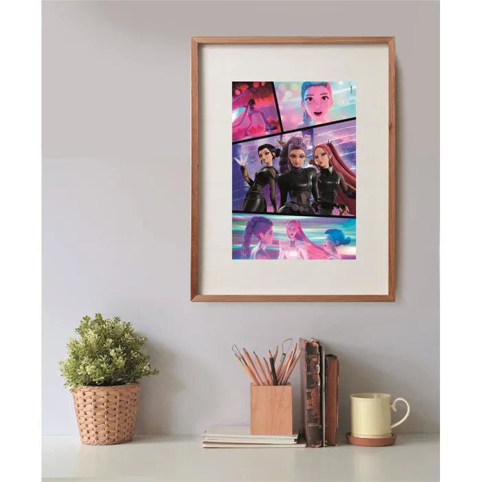 Clementoni K-Pop Demon Hunters - Puzzle 300 Pièces - Dimensions 48,5 x 33,5 cm