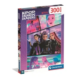 Clementoni K-Pop Demon Hunters - Puzzle 300 Pièces - Dimensions 48,5 x 33,5 cm