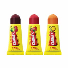 Carmex Triplo Baume à lèvres hydratant SPF 15 - Lot de 3 (Fraise, Ananas, Cerise)