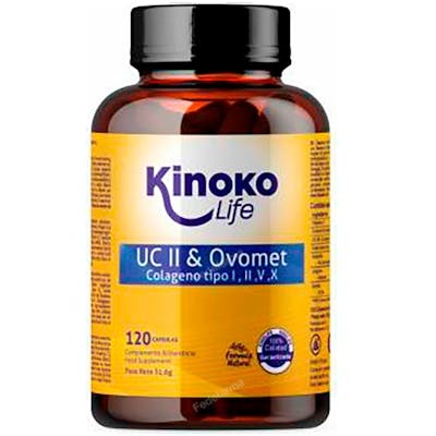Kinoko Life UC-II & Ovomet Collagène Type 1, 2, 5, 10 - 120 Gélules avec Acide Hyaluronique, Vitamine C, Bambou, pour le Maintien des Articulations Kinoko Life UC-II & Ovomet Collagène Type 1, 2, 5, 10 - 120 Gélules avec Acide Hyaluronique, Vitamine C, Bambou, pour le Maintien des Articulations