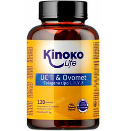 KINOKO LIFE COLAGENO UC-II & OVOMET COLAGENO 120 cap.