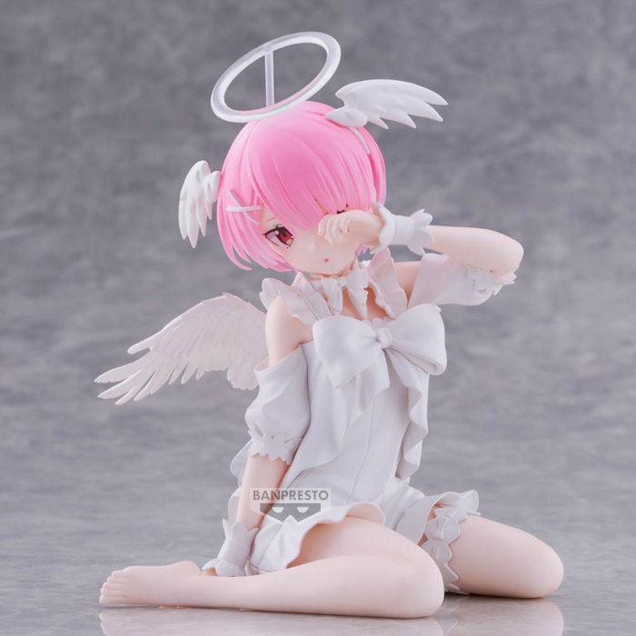 BANPRESTO Figura Ram Sweet Angel Relax Time Re:Zero Starting Life in Another World 13cm