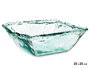 Giftdecor Centre de table en verre Inca 23 cm Cristal recyclé Transparent (Set de 4)