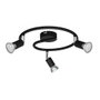 Philips Limbali Lampe 3 spots Noir GU10 métal IP20 Ø29,3 x 13 cm sans ampoule