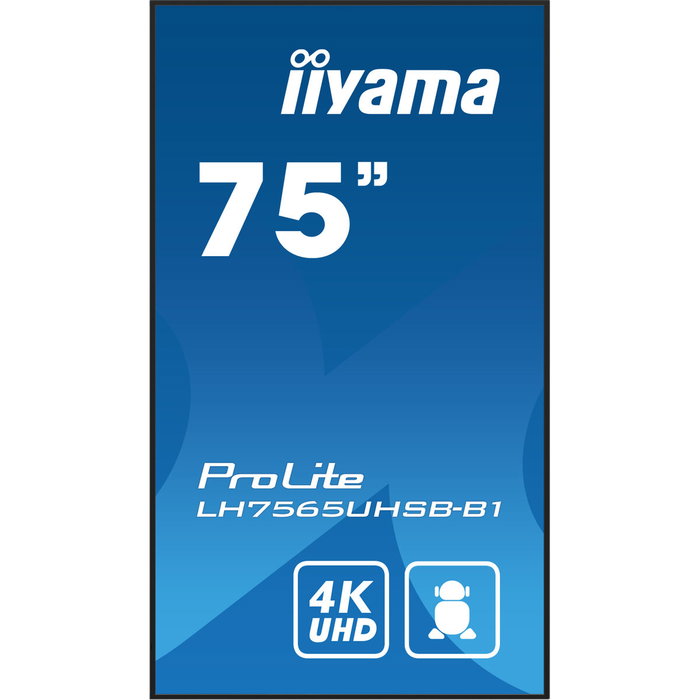 Écran Videowall Iiyama ProLite LH7565UHSB-B1 75" 4K Ultra HD LCD 50 - 60 Hz 60 Hz Écran Videowall Iiyama ProLite LH7565UHSB-B1 75" 4K Ultra HD LCD 50 - 60 Hz 60 Hz