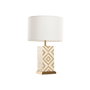 Lampe de bureau Home ESPRIT Blanc Beige Doré 50 W 220 V