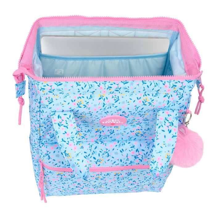 Sacoche pour Portable Vicky Martín Berrocal vmb Bleu Rose 27 x 40 x 19 cm Sacoche pour Portable Vicky Martín Berrocal vmb Bleu Rose 27 x 40 x 19 cm