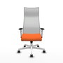 Piqueras y Crespo Chaise de Bureau Albacete Orange et Blanc