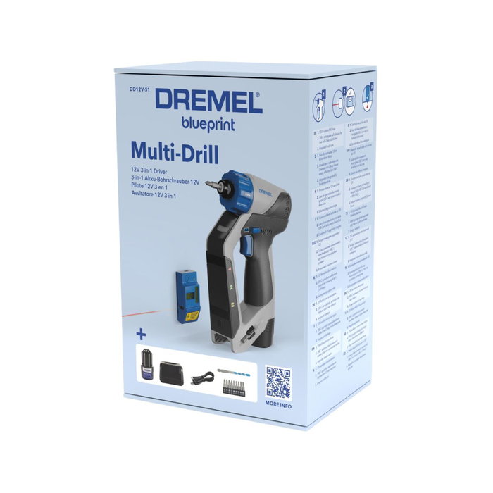 Dremel Blueprint DD12V-S1 Perceuse-visseuse 12V 3-en-1 Dremel Blueprint DD12V-S1 Perceuse-visseuse 12V 3-en-1