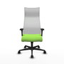 Piqueras y Crespo Chaise de Bureau Albacete XL Pistache et Blanc