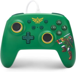 Power A Manette filaire Zelda Nintendo Switch - Blanc mat